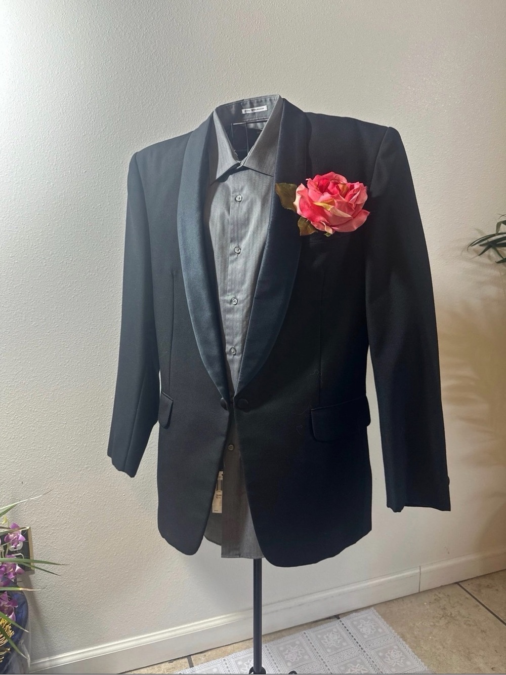 Classic Black Tuxedo with Satin Lapel